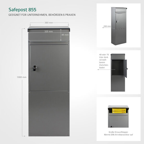 Safepost 855 Standbriefkasten – Bild 3