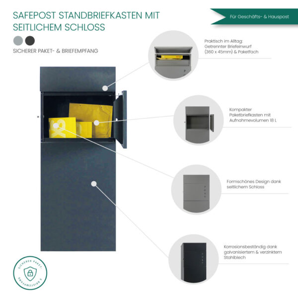 Safepost 22-9 Standbriefkasten – Bild 5
