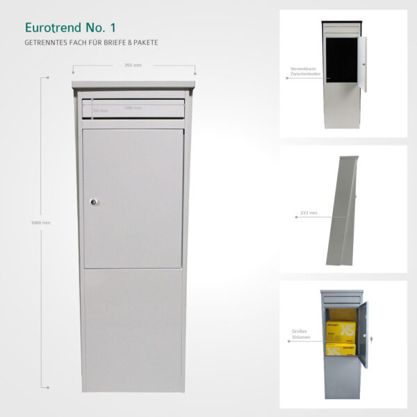 Safepost Eurotrend No. 1 Standbriefkasten – Bild 12