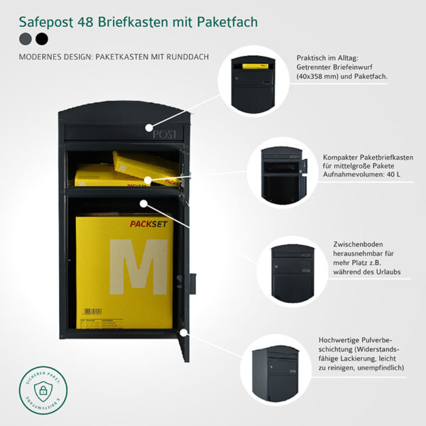 Safepost 48 Paketbriefkasten – Bild 10