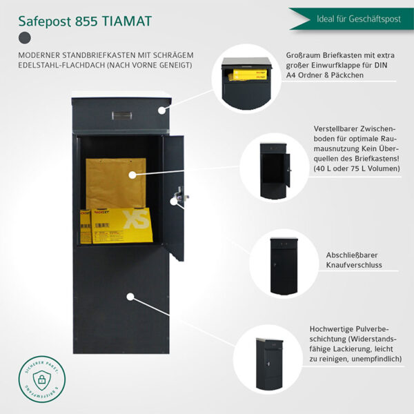 Safepost 855 TIAMAT Standbriefkasten – Bild 8