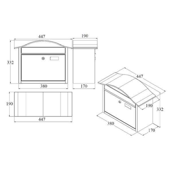 ScanPro 948 Wandbriefkasten – Bild 2