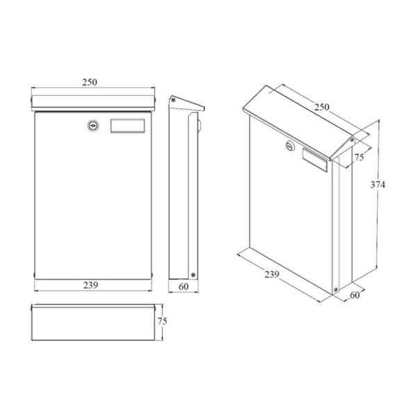 ScanPro 951 Wandbriefkasten – Bild 2