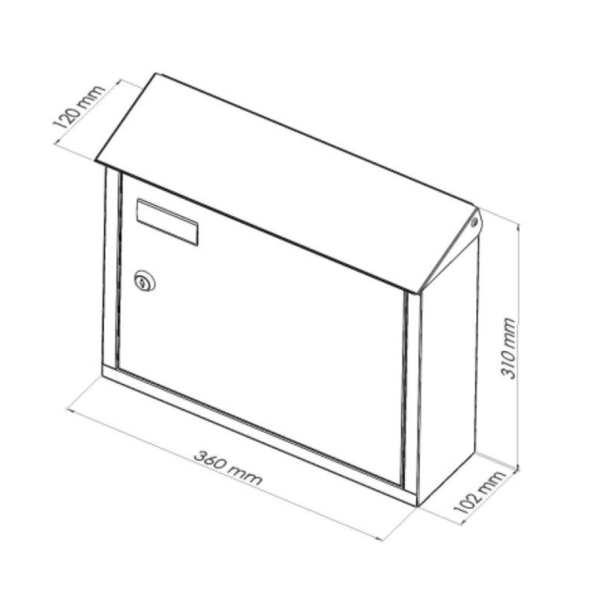 ScanPro 960 Wandbriefkasten – Bild 2
