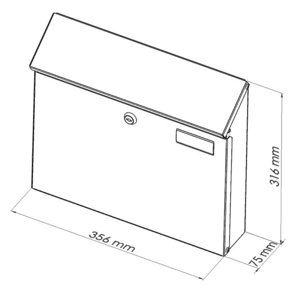ScanPro 968 Wandbriefkasten – Bild 2