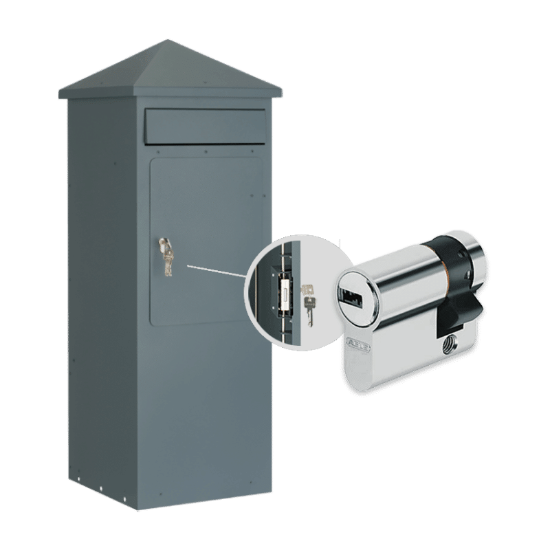 Safepost 110PZ Briefkasten mit Profilzylinder