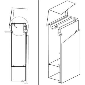 Safepost Universal Entnahmeschutz mit Zacken 33,5cm Breite